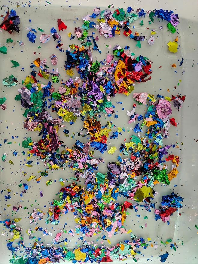 Gilding Flakes,Gold Foil Flakes for Resin,Blue Red Purple Pink Metallic Foil Flakes for Resin Jewelry Making,Nails,Painting Art,Crafts and Slime (Dark Purple)