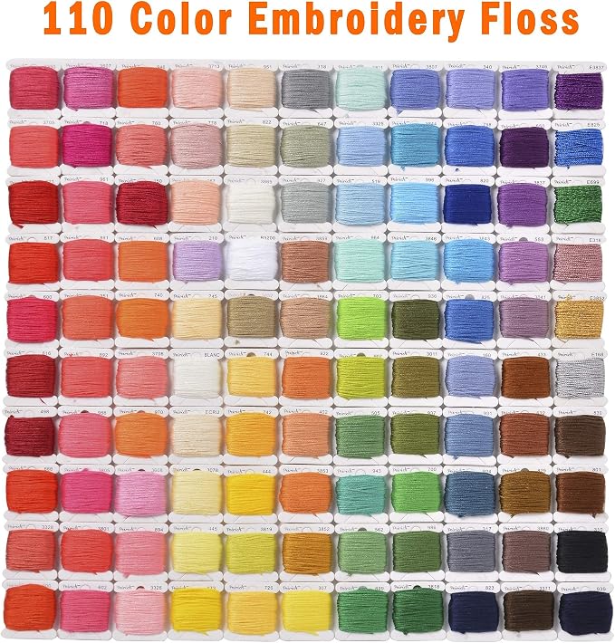 Peirich Embroidery Floss Cross Stitch Supplies, Friendship Bracelets String Kit - Image 9