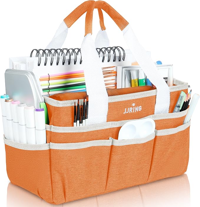 JJRING Craft Organizer Tote Bag, Art Storage Caddy by JJRING