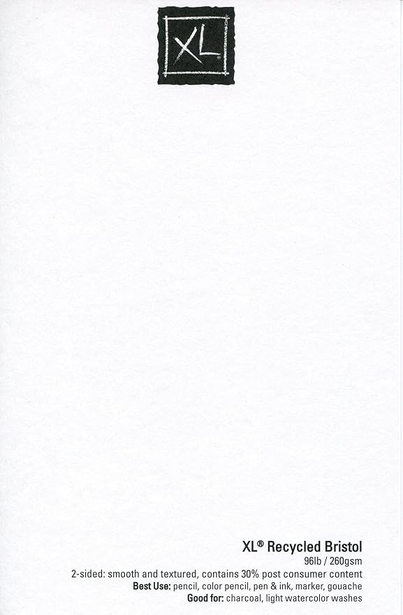 Canson XL Series Recycled Bristol Pad, 11x14 inches, 25 Sheets - Image 4