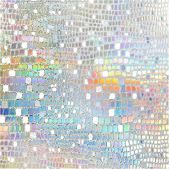 rabbitgoo Window Privacy Film Decorative Rainbow Cling, 35.4" x 118.1" | 3D by rabbitgoo