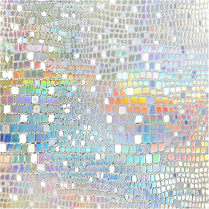 rabbitgoo Window Privacy Film Decorative Rainbow Cling, 23.6" x 78.5" | 3D by rabbitgoo