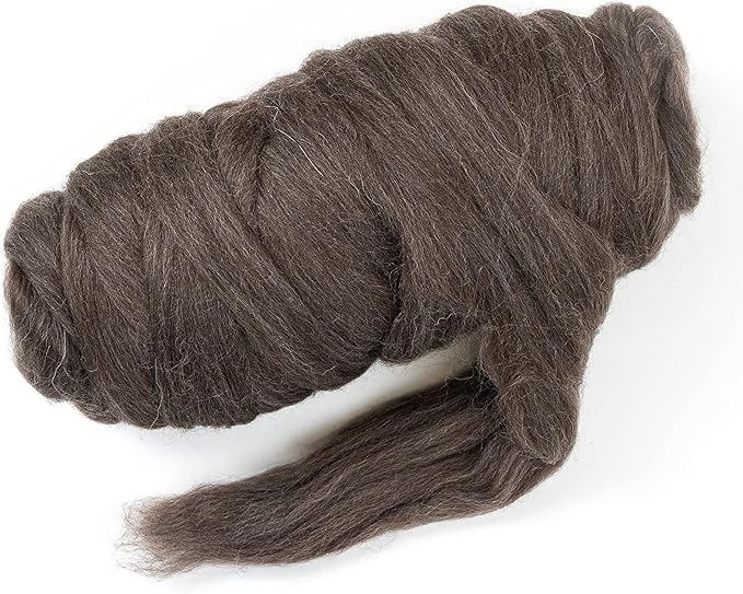 Natural Wool Bulk roving, 1 lb. Best Wool by Kondoosnaturalfibers
