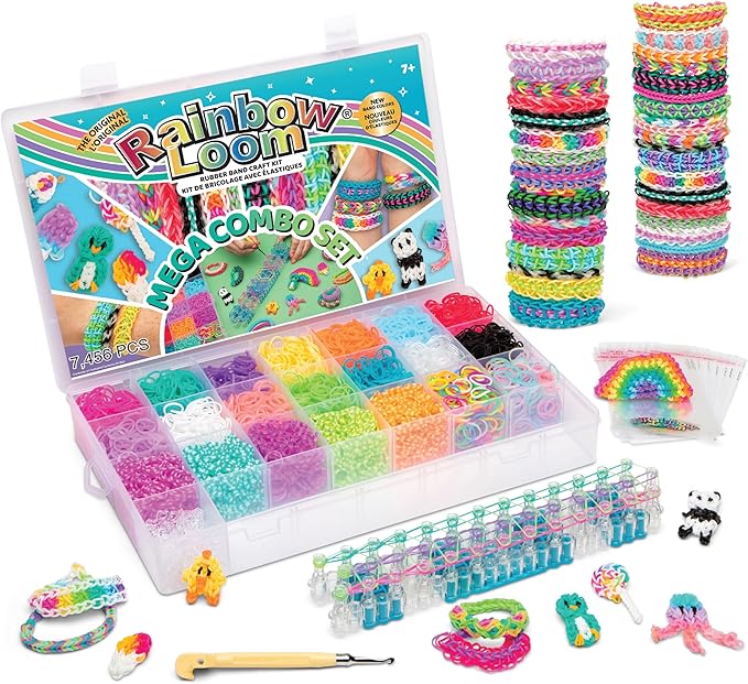 Rainbow Loom MEGA Combo Set, Features 7000+ Colorful Rubber Bands, 2 by RainbowLoom