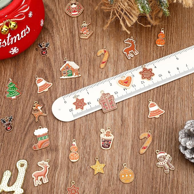 MARFOREVER 40 Pcs/20 Pairs Christmas Charms - Image 5