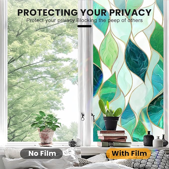 Stained Glass Window Privacy Film Static Cling - Image 5