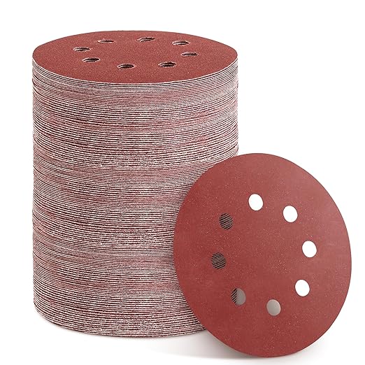 150pcs 1000 Grit Sanding Discs, 5-Inch 8-Hole Sandpaper, for Woodworking or Automotive