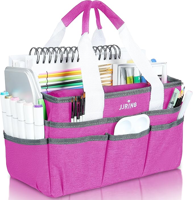 JJRING Craft Organizer Tote Bag, Art Storage Caddy by JJRING