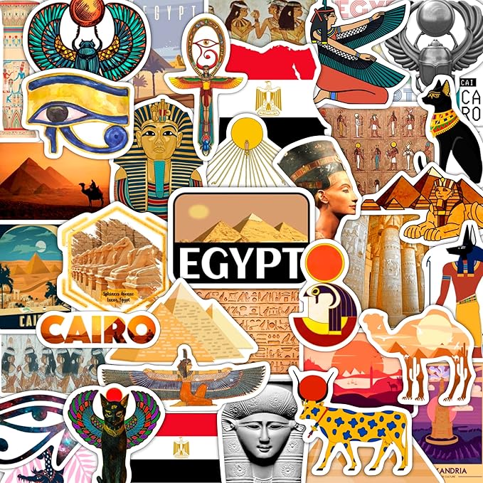 BulbaCraft 100Pcs Egypt Stickers by BulbaCraft