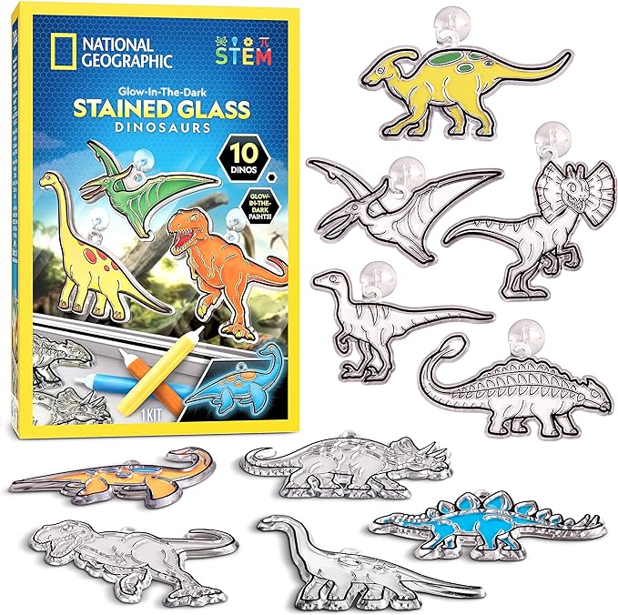 National Geographic Kids Stained Glass Kit by BlueMarbleToys