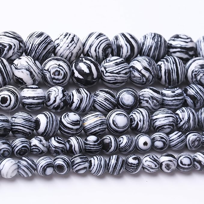 90PCS 4MM Black Malachite Beads Natural Gemstone Round Stone Beads for Jewelry Making DIY Energy Stone Healing Power Bracelet 15"