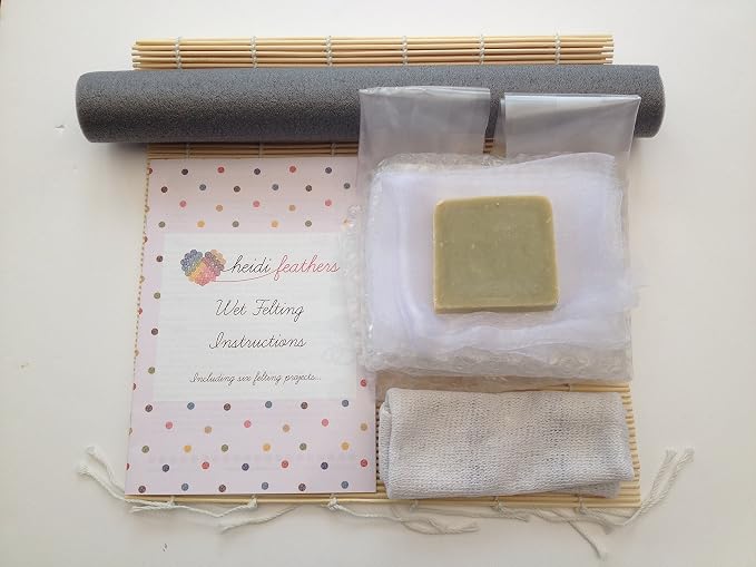Heidifeathers Starter Wet Felting Kit Without Wool by heidifeathers