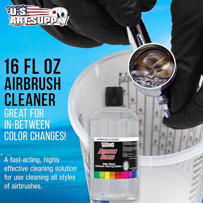 U.S. Art Supply 16oz Airbrush Cleaner - Image 2
