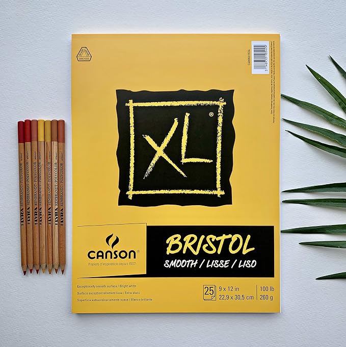 Canson XL Series Bristol Paper, Foldover Pad, 9x12 inches, 25 Sheets - Image 7