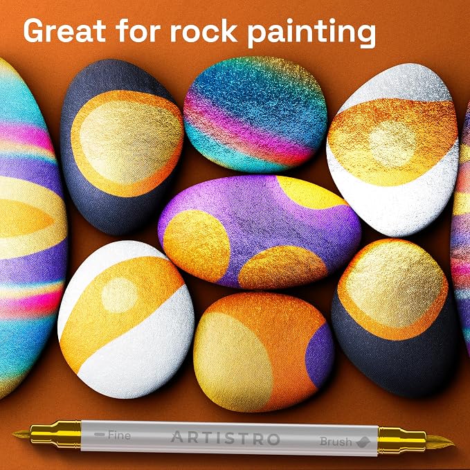 ARTISTRO 5 Metallic Acrylic Paint Markers - Image 8