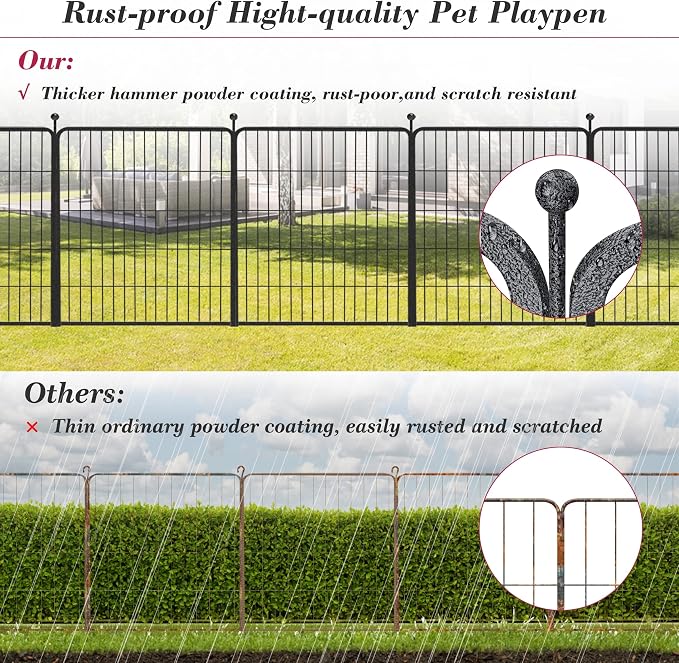 Dog Playpen 32 inch 30 Panels Indoor Outdoor Dog Pen - Image 6