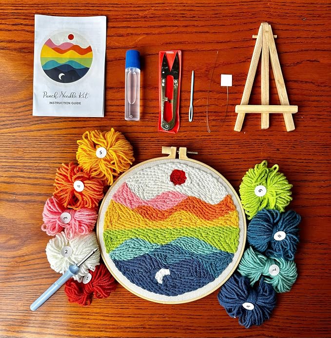 CELCRAFTIQUE Punch Needle Kits for Adults Beginner, Tool - Image 3