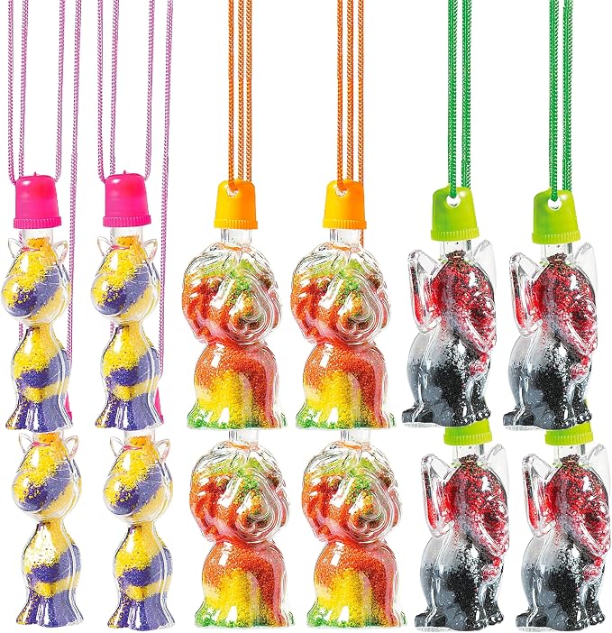 Fun Express Safari Sand Art Bottle Necklaces by FunExpress