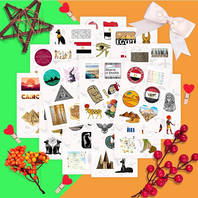 BulbaCraft 100Pcs Egypt Stickers - Image 5