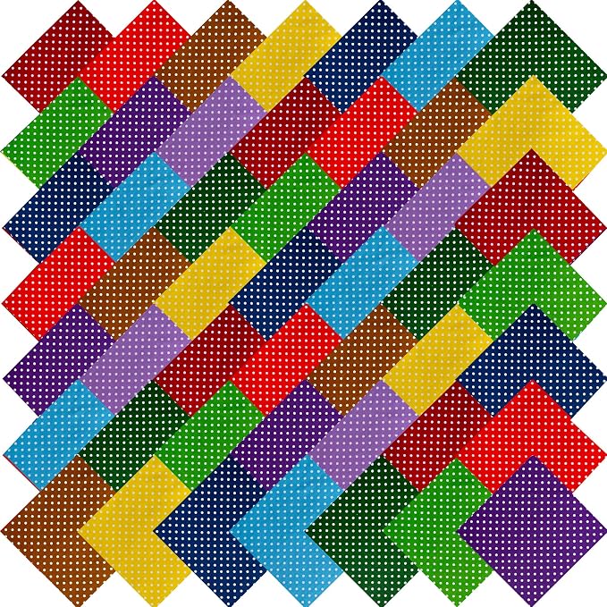 5"x 5" 50pcs Cotton Fabric Squares by newamishquilt
