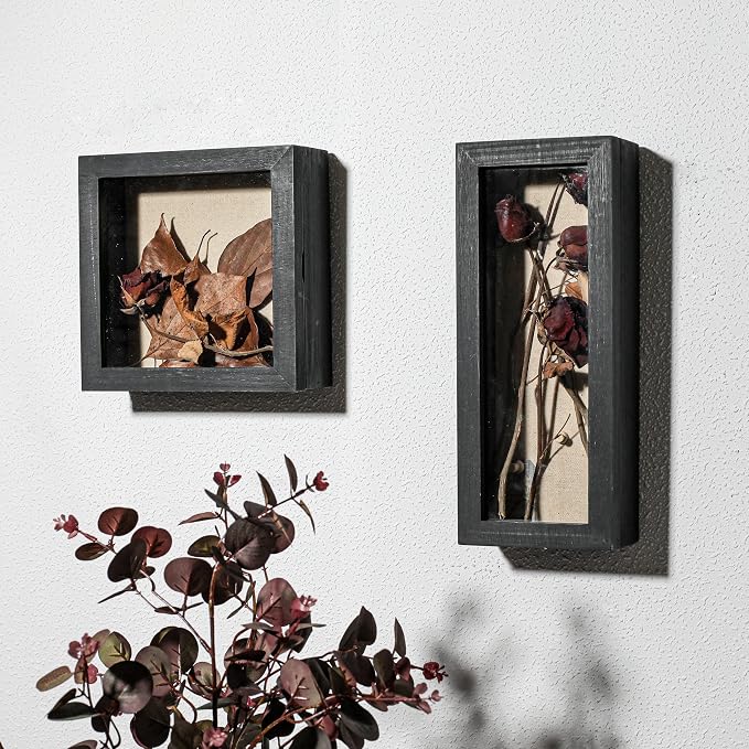 Freezing point Shadow Box Frame 8x8 Shadow Box Display Case Cabinet Pin Picture - Image 7