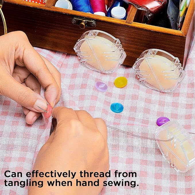 Maitys 4 Pcs Thread Wax Thread Conditioner Beeswax - Image 6