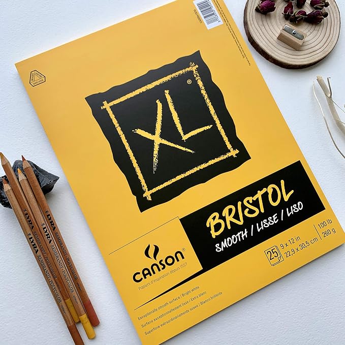Canson XL Series Bristol Paper, Foldover Pad, 9x12 inches, 25 Sheets - Image 5