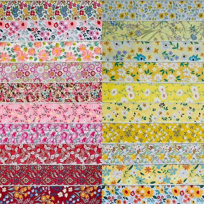 40 Strip Jelly Roll Fabric Strips - Image 3