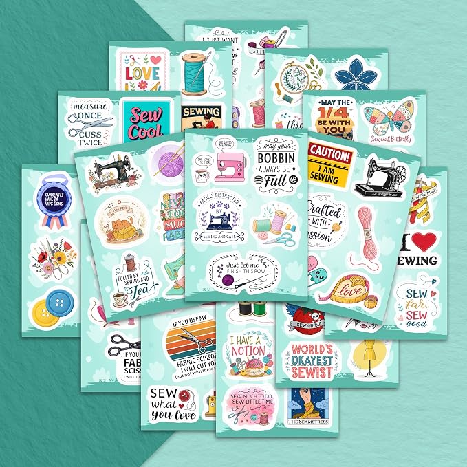 100Pcs Sewing Stickers and Decals - Image 7