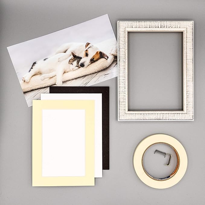 11x14 Mat for 8.5x11 Photo - Precut Soft Yellow Picture Matboard for Frames 11 x 14 Inches - Bevel Cut to Display Art 8.5 x 11 Inches - Acid Free Pack of 10 MATS with Backing Boards & Clear Bags