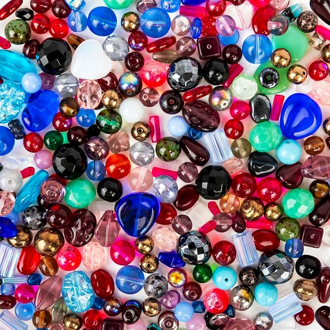 One Pound Assorted Glass Beads for Jewelry Making, DIY Lamp Work, Arts and - Image 5