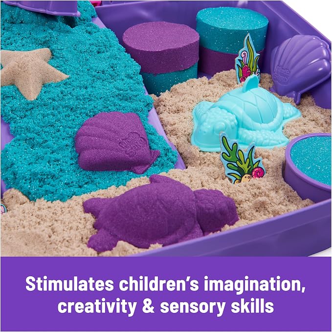 Kinetic Sand Mermaid Palace Set, Moldable Play Sand Sensory Toys, Ages 3+ | - Image 6