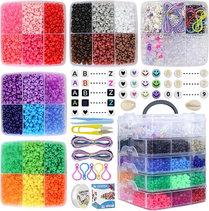 LIS HEGENSA Pony Beads Bulk, Kandi Beads - Image 2