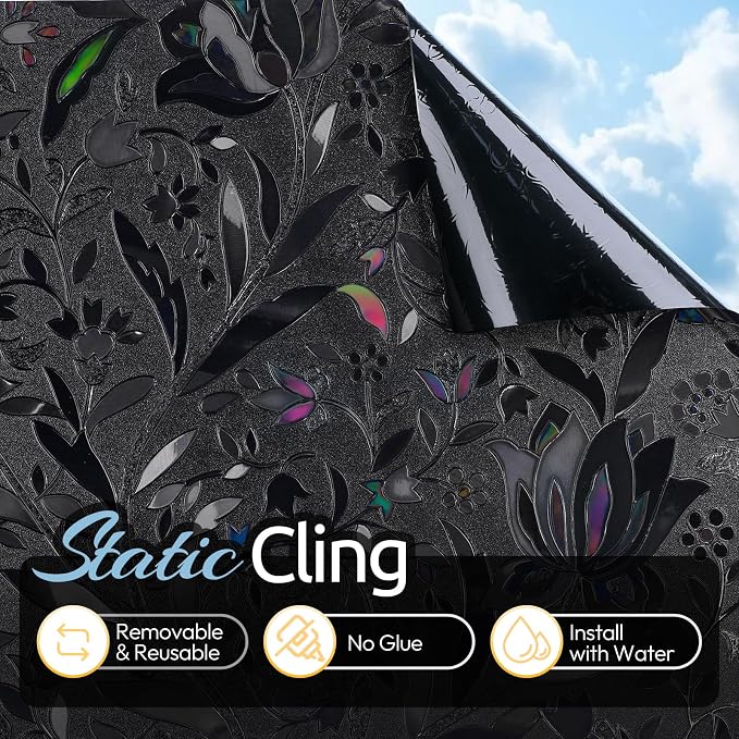 rabbitgoo Total Blackout Window Film, 23.6" x 118.1" | Sun Blocking Light - Image 4