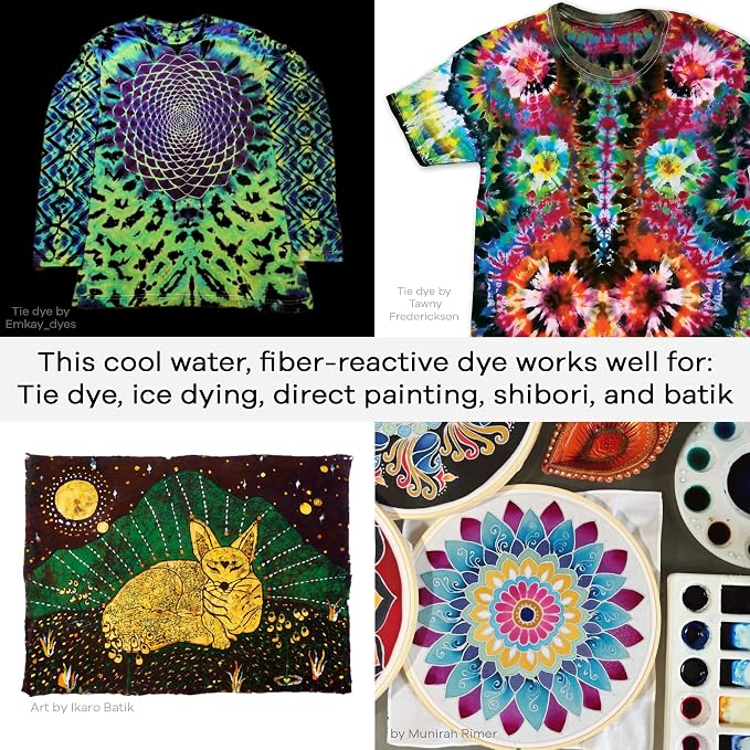 Jacquard Procion Tie Dye Powder Peach 2/3oz Jar - Image 3