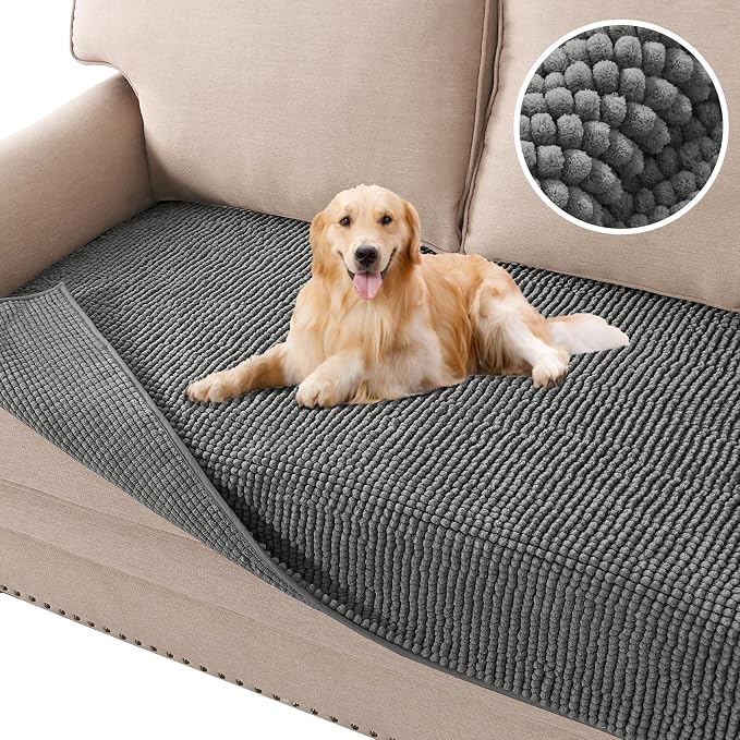 H.VERSAILTEX Plush Chenille Dog Bed Cover Thick Soft Sofa Cover by HVERSAILTEX