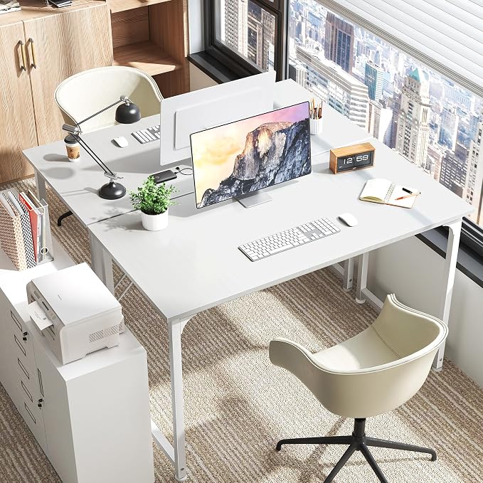Huuger Computer Desk, 48 Inch Office Desk, Gaming Desk - Image 9