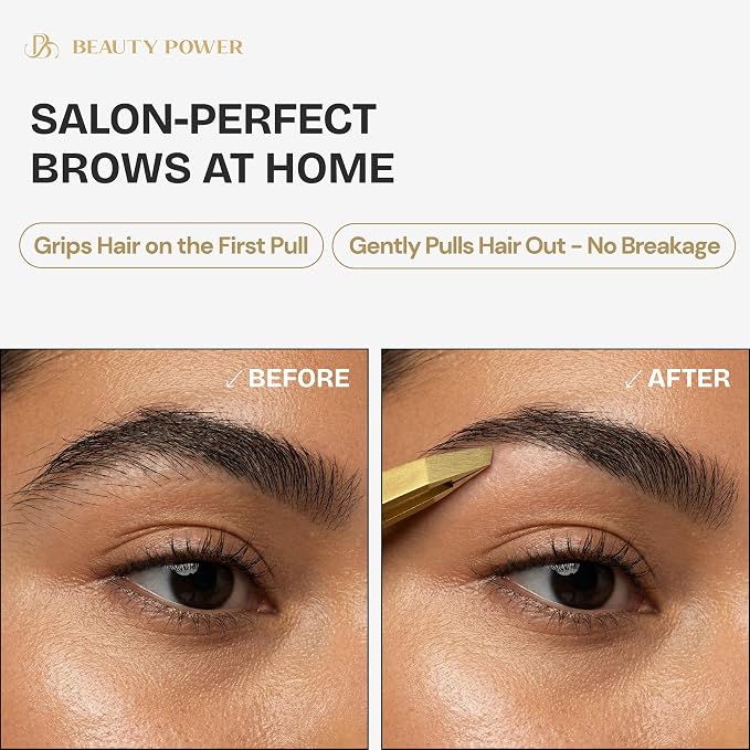 Beauty Power Tweezers for Women Facial Hair: Ultra Precision Tweezers for Women - Image 3