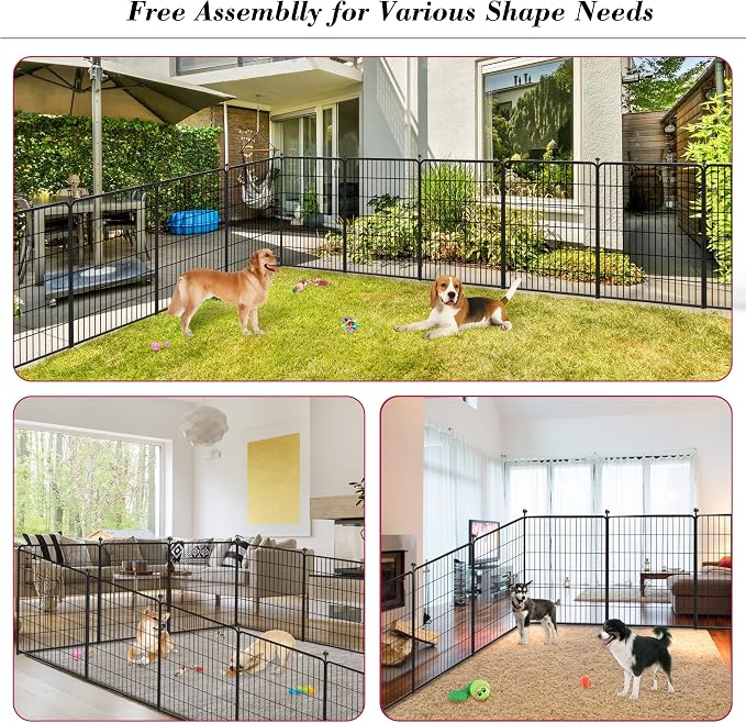 Dog Playpen 40 inch 22 Panels Indoor Outdoor Dog Pen - Image 8
