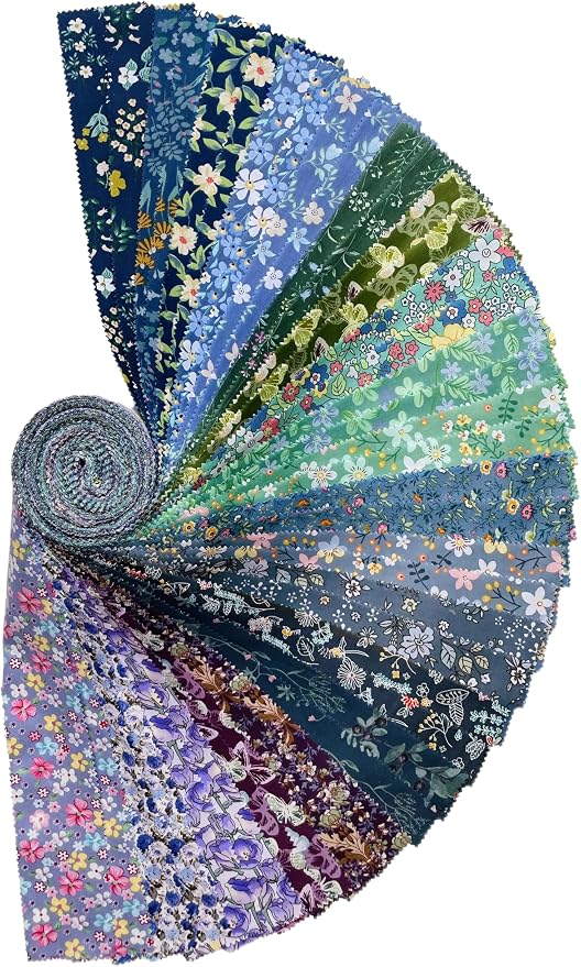 40 Strip Jelly Roll Fabric Strips - Image 2