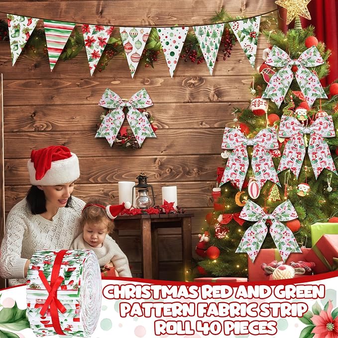 Hosuly 40 Pcs Christmas Jelly Fabric - Image 6