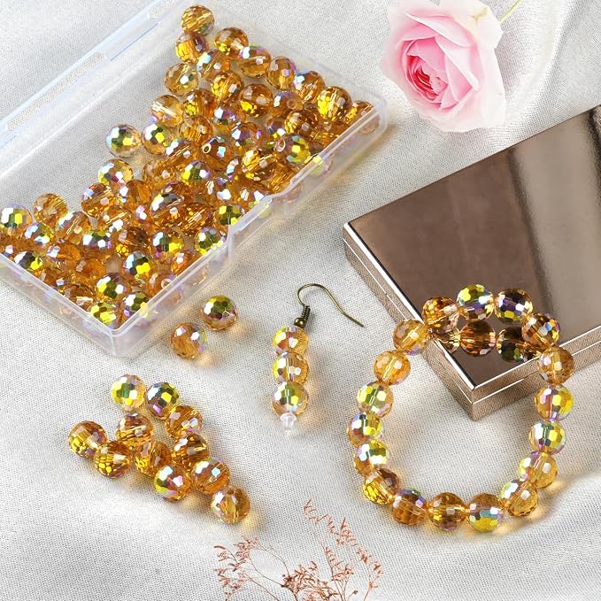 Crystal Glass Beads for Jewelry Making, 10 mm, Sparkly and Shiny, - Image 7