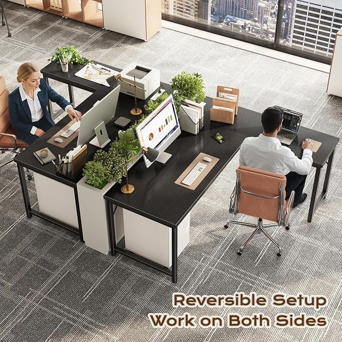 Huuger 55 Inch L Shaped Desk - Image 2
