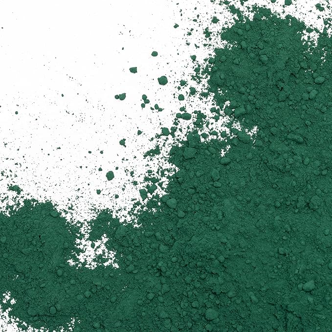 GOODTAKE Iron Oxide Powder, Green Concrete Color Pigment, Grout Colorant, Color Dye for Cement, Concrete, Clay, Pastel, Mortar, Grout, Mix DIY, Epoxy Resin (Green, 2 Pounds)