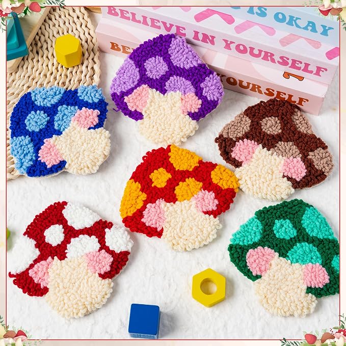 WATINC Punch Needle Coaster Kit - Image 4
