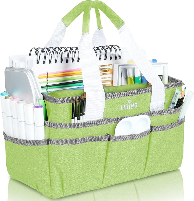 JJRING Craft Organizer Tote Bag, Art Storage Caddy by JJRING