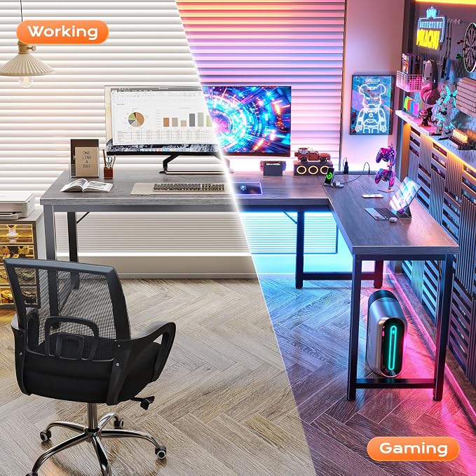 Huuger 63 Inch L Shaped Desk - Image 6