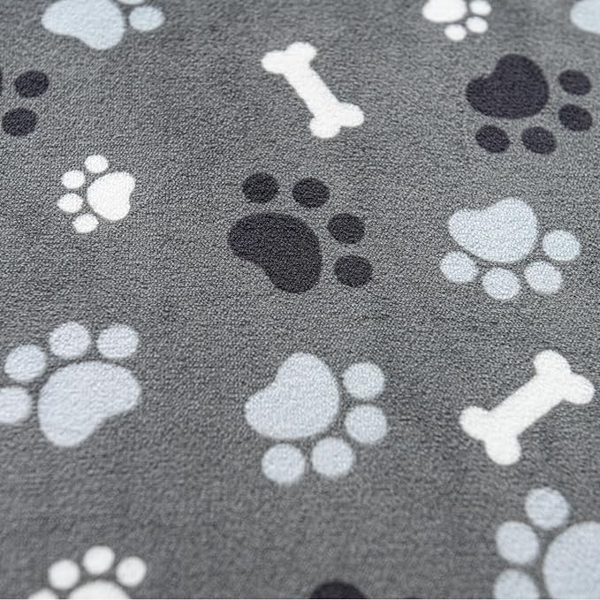 Dog Blanket Paw Bone Pattern 1 Pack 3 Colorful 60"*50" Super Soft Warm Flannel - Image 5