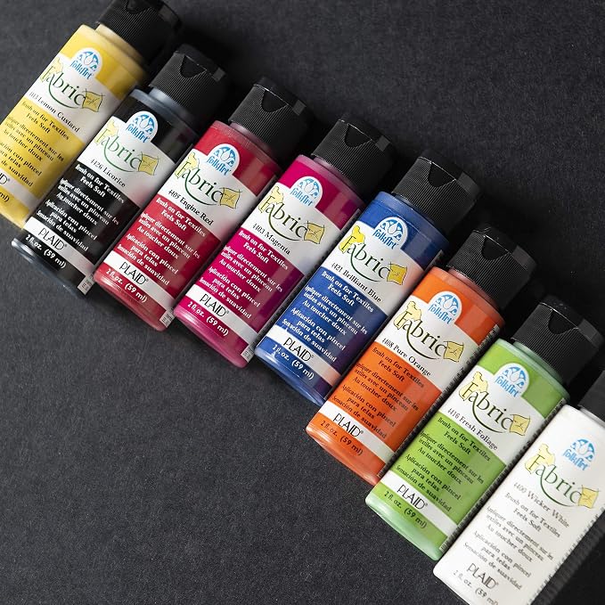 FolkArt Brush on Fabric Acrylic Paint Beginner Set - Image 2