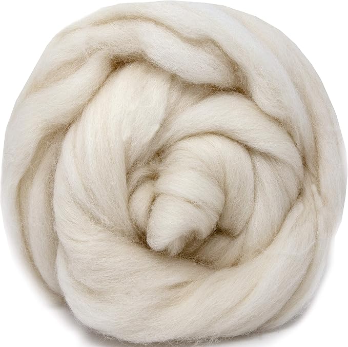 Living Dreams Yarn Wool Roving. Super Soft BFL Combed Top Pre-Drafted by LivingDreamsYarn